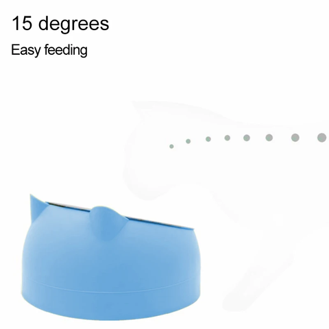 1Pc Stainless Steel Cat Lovely Creative Inclined Kitten Puppy Food Feeding Bowls Cats Drinking Feeder Pet Dogs Cats Feeder