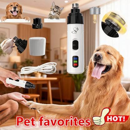 Dog Nail Trimmer Electric Dog Nail Grinder Puppy Cat Nail Clippers Professional Pet Grooming Gadget Diamond Bit Replacement Head