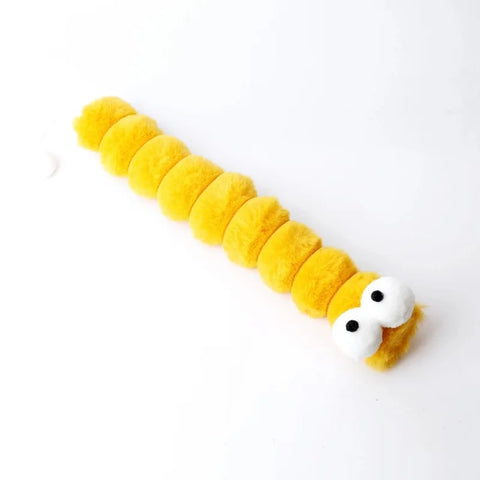 Plush Cat Chew Toy Cushion Caterpillar Catnip Pillow Teaser Toys for Cats Soft Interactive Cat Toy Supplies