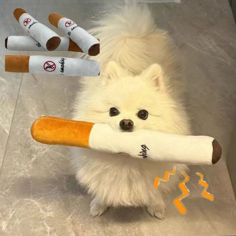 Funny Interactive Dog Plush Toy Sound Puppy NO Smoke Dog Training Toys Bite Resistant Squeak Dogs Chewing Toy