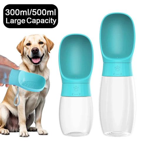 300/500Ml Portable Pet Water Bottle, Outdoor Travel Drinking Cup Dispenser for Puppies Small Large Dogs Cats Labrador