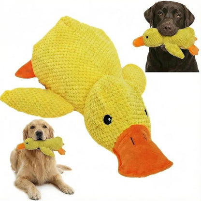 Piece Plush Calming Duck Dog Toy, with Quacking Sound, Emotional Support Soft Chew Toy, Great for for Small Large Dog