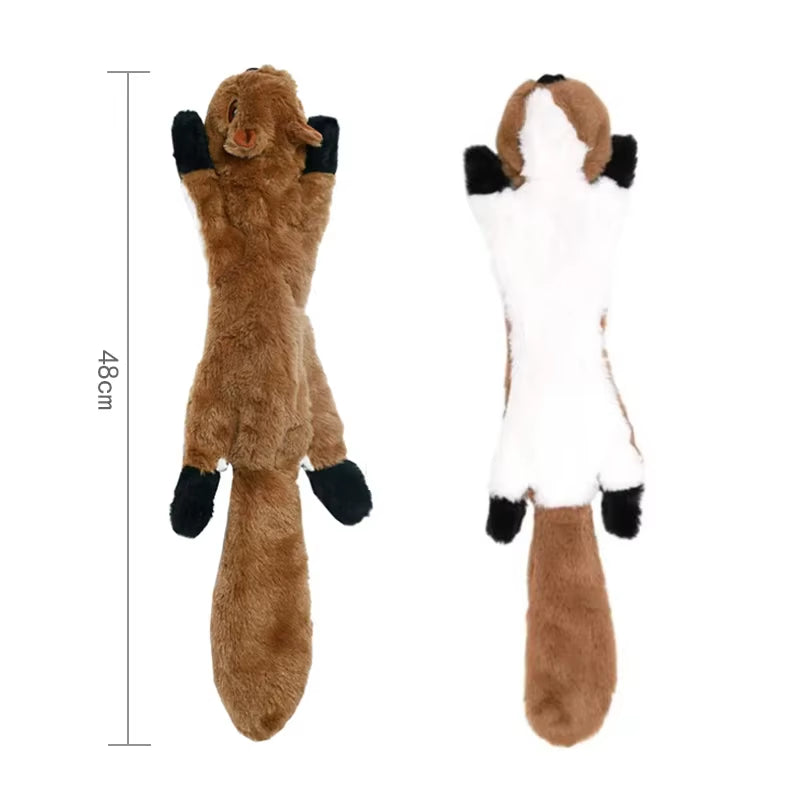 New 45Cm Simulated Animal Holster No Stuffing with Squeakers Dog Chew Toy Durable Plush Crinkle Pet Squeak Toys Pet Supplies