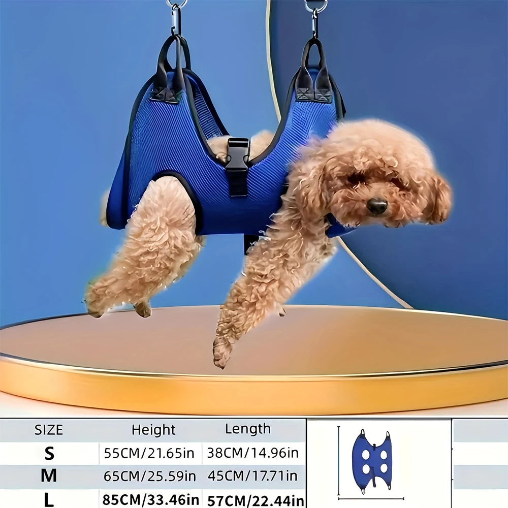 Pet Grooming Hammock Cat Dog Nail Clipper Fixer Teddy Hook Type Feeding Anti-Scratch Artifact Restraint Bag Pet Accessories