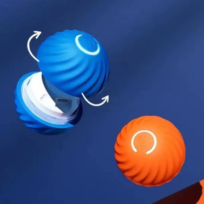 Pet Toy Ball Automatic Moving Dog Toy Ball Smart USB Jumping Rotating Interactive Dog Chew Toy Ball for Puppy Ball Toy
