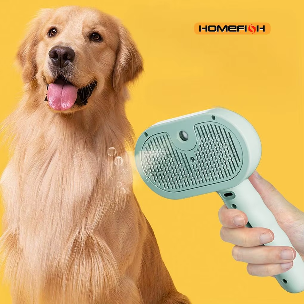 Steam Spray Pet Grooming & Hair Removal Brush