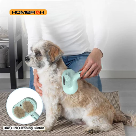 Steam Spray Dog Grooming Brush Unique Steam Brush for Dogs Luxury Grooming Brush Dog Steam Brush