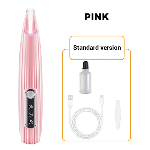 New Product Pet Dog Electric Beauty Trimmer with LED Light Pet Foot Hair Trimmer Low Noise Cat Dog Face Foot Ear Hip Claw Shaver