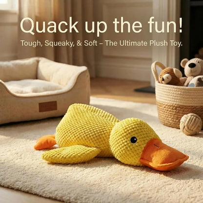 Piece Plush Calming Duck Dog Toy, with Quacking Sound, Emotional Support Soft Chew Toy, Great for for Small Large Dog