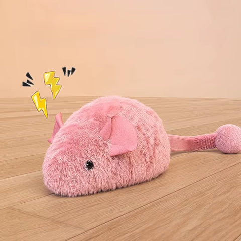 New Interactive Mouse Plush Cat Chew Toys Boredom Interactive Plush Toys Kitten Game Indoor Plush Mice Luminous Toys for Cats