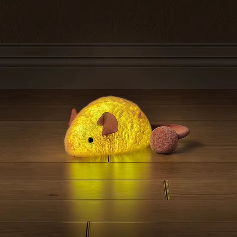 New Interactive Mouse Plush Cat Chew Toys Boredom Interactive Plush Toys Kitten Game Indoor Plush Mice Luminous Toys for Cats