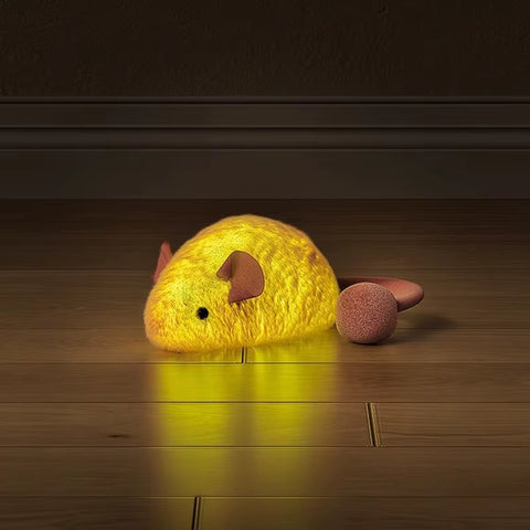 New Interactive Mouse Plush Cat Chew Toys Boredom Interactive Plush Toys Kitten Game Indoor Plush Mice Luminous Toys for Cats