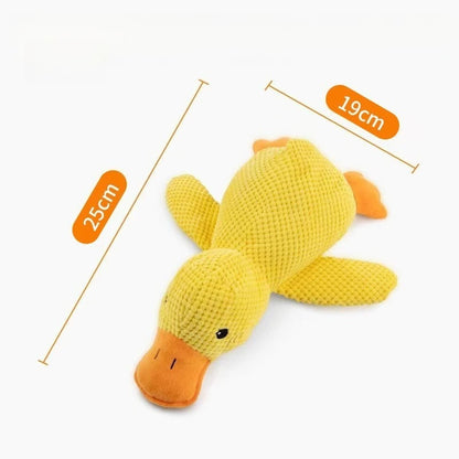 Piece Plush Calming Duck Dog Toy, with Quacking Sound, Emotional Support Soft Chew Toy, Great for for Small Large Dog