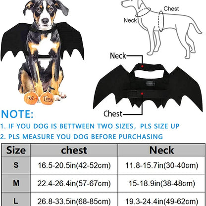 Halloween Bat Costume for Dogs Pet Wings Cat Dress up Accessory Puppy Party Outfit Pet Supplies