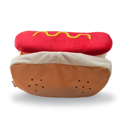 Funny Halloween Dog Costumes Large Small Dogs Cat Hot Dog Shaped Adjustable Pet Clothes Pets Party Costume Suit Bulldog Supplies