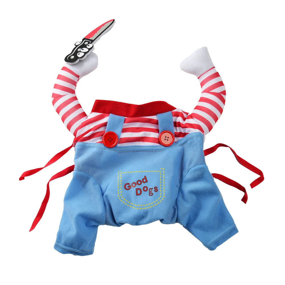 Dog Cosplay Costume for Small Medium Large Dogs Cats Halloween Party Dress Outfits Cute Dog Jacket Labrador Bulldog Pet Clothes